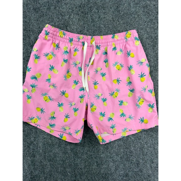 chubbies Other - Chubbies Mens Pink Pineapple Print Swim Trunks Size Large 5.5 Inch Inseam